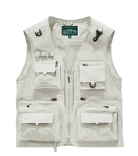Load image into Gallery viewer, Men's Lightweight Multi-Pocket Fishing Vest