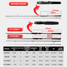 Load image into Gallery viewer, Inshore Long-Cast Seabass Spinning Rod with Fuji Guides (2.7–2.9m)