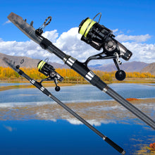 Load image into Gallery viewer, PHISHGER Carbon Telescopic Surf Spinning Rod (3.6–5.3m)