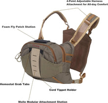 Load image into Gallery viewer, Fly Fishing Chest Pack with Net Holder