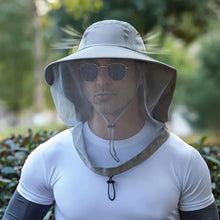Load image into Gallery viewer, UV Face Cover Fishing Hat