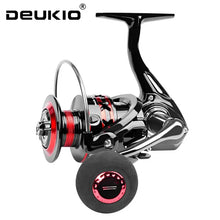 Load image into Gallery viewer, DEUKIO Metal Spool Spinning Reel – 12kg Max Drag (2000–7000)