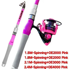 Load image into Gallery viewer, Trout Carbon Telescopic Rod &amp; Reel Combo, 1.5–2.4m