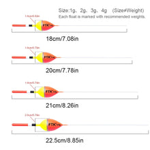 Load image into Gallery viewer, FTK Carp Big-Belly Vertical Floats 5-Pack