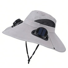 Load image into Gallery viewer, Solar Fan Fishing Hat