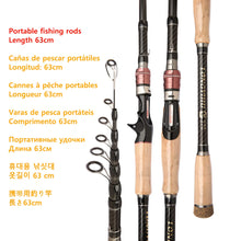 Load image into Gallery viewer, Carbon Fiber Telescopic Lure Rod – Medium Power (~11 lb)
