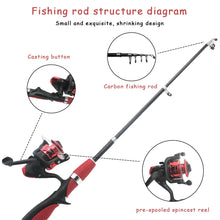 Load image into Gallery viewer, Kids Telescopic Fishing Pole Set