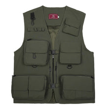 Load image into Gallery viewer, Quick-Dry Multi-Pocket Mesh Fishing Vest