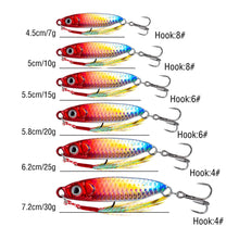 Load image into Gallery viewer, Slow-Sinking Metal Jig Set 8-Pack