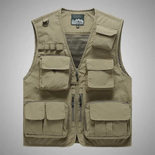 Load image into Gallery viewer, Breathable Mesh Multi-Pocket Outdoor Vest (M–7XL)