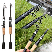 Load image into Gallery viewer, Carbon Telescopic Baitcasting &amp; Spinning Lure Rod (1.5–2.4m)