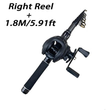 Load image into Gallery viewer, Sea Fishing Telescopic Rod &amp; Reel Combo, 1.5–2.4m