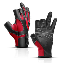 Load image into Gallery viewer, Three-Finger Exposed Anti-Slip Fishing Gloves