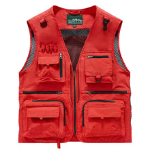 Load image into Gallery viewer, Men's Lightweight Multi-Pocket Fishing Vest