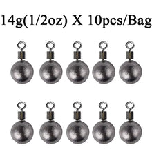 Load image into Gallery viewer, Multi-Size Fishing Sinkers 3.5–20g