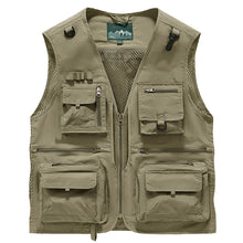 Load image into Gallery viewer, Men's Lightweight Multi-Pocket Fishing Vest