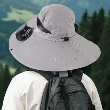 Load image into Gallery viewer, Solar Fan Fishing Hat