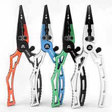 Load image into Gallery viewer, Aluminum Fishing Pliers with Braid Cutters