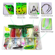 Load image into Gallery viewer, Soft and Hard Bait Lure Kit with Tackle Box