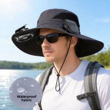 Load image into Gallery viewer, Solar Fan Fishing Hat