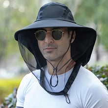 Load image into Gallery viewer, UV Face Cover Fishing Hat