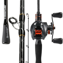 Load image into Gallery viewer, Sougayilang Baitcasting Rod Reel Combo 17LB Drag