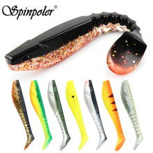 Load image into Gallery viewer, Spinpoler 5" Paddle-Tail Soft Swimbait Shad, 2-Pack