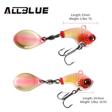 Load image into Gallery viewer, ALLBLUE CYCLONE Tail Spinner Metal Vib (7–21g)