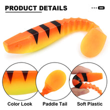 Load image into Gallery viewer, Spinpoler 5" Paddle-Tail Soft Swimbait Shad, 2-Pack