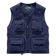 Load image into Gallery viewer, Men's Lightweight Multi-Pocket Fishing Vest