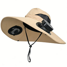 Load image into Gallery viewer, Solar Fan Fishing Hat