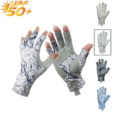Load image into Gallery viewer, Riverruns Fingerless Fishing Gloves