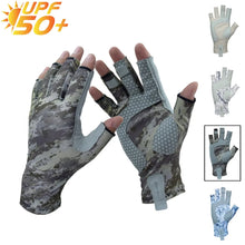 Load image into Gallery viewer, Riverruns Fingerless Fishing Gloves