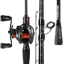 Load image into Gallery viewer, Sougayilang Baitcasting Rod Reel Combo 17LB Drag