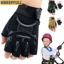 Load image into Gallery viewer, Kids Half-Finger Fishing Gloves