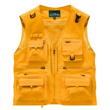 Load image into Gallery viewer, Men's Lightweight Multi-Pocket Fishing Vest