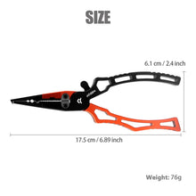 Load image into Gallery viewer, Aluminum Fishing Pliers with Braid Cutters
