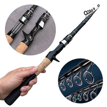 Load image into Gallery viewer, Carbon Telescopic Baitcasting &amp; Spinning Lure Rod (1.5–2.4m)