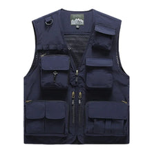 Load image into Gallery viewer, Breathable Mesh Multi-Pocket Outdoor Vest (M–7XL)