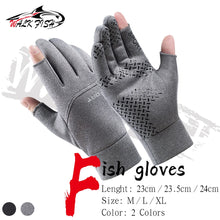 Load image into Gallery viewer, WALK FISH Fleece Winter Fishing Gloves