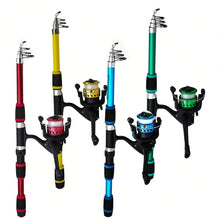 Load image into Gallery viewer, Telescopic Rod Reel Combo with Swimbaits Kit