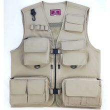 Load image into Gallery viewer, Quick-Dry Multi-Pocket Mesh Fishing Vest
