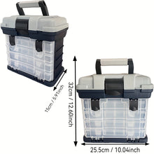 Load image into Gallery viewer, 4-Layer Portable Tackle Box