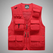 Load image into Gallery viewer, Breathable Mesh Multi-Pocket Outdoor Vest (M–7XL)