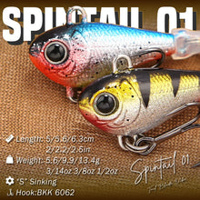 Load image into Gallery viewer, B&amp;U Spin Tail Spinner Blade Bait (5.6–13.4g)