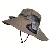 Load image into Gallery viewer, Solar Fan Fishing Hat
