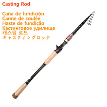 Load image into Gallery viewer, Carbon Fiber Telescopic Lure Rod – Medium Power (~11 lb)