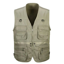 Load image into Gallery viewer, Lightweight Multi-Pocket Summer Vest