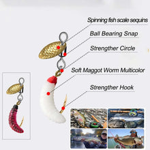Load image into Gallery viewer, Sequin Spinner Worm Flies, 5- or 10-Pack