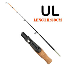 Load image into Gallery viewer, JOHNCOO 50cm Ice Fishing Rod with Cork Handle